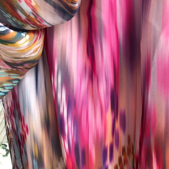 Zara Watercolor & Ikat Light & Flowy Sundress Size Small - Picture 6 of 12